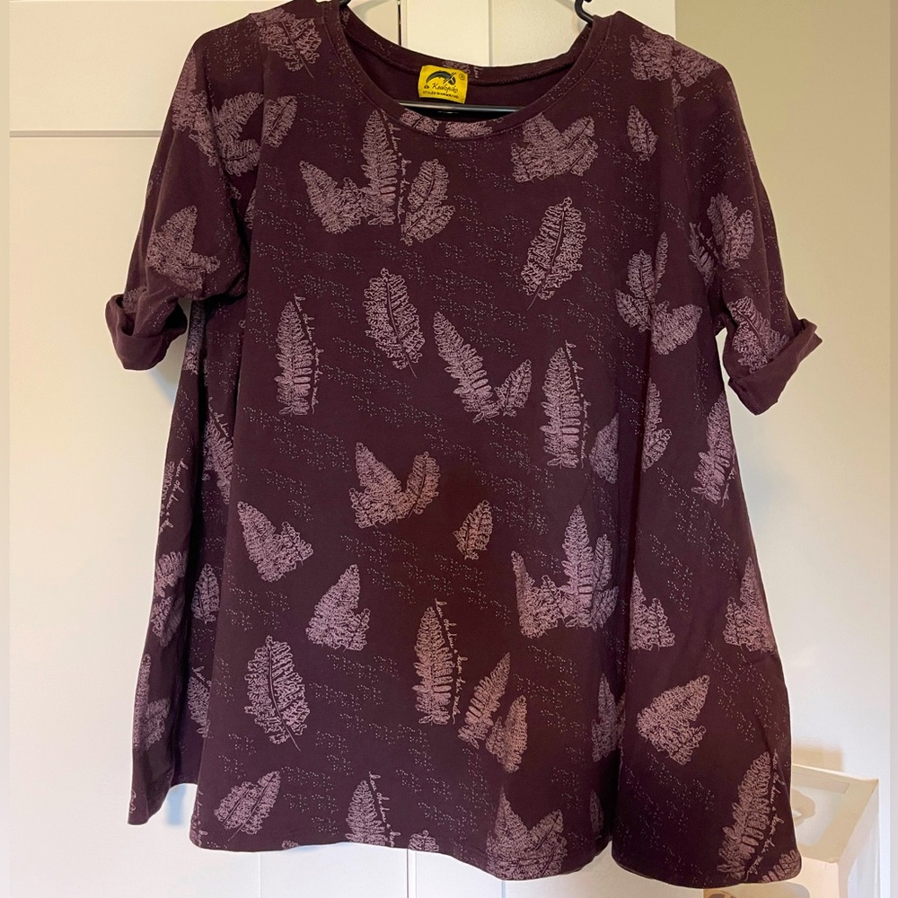 Kealopiko 3/4 sleeve cotton blouse